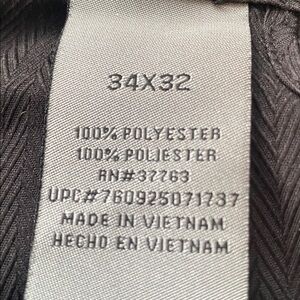 Savane 34x32 Classic Black pleated and cuffed  Trousers, dress pants.